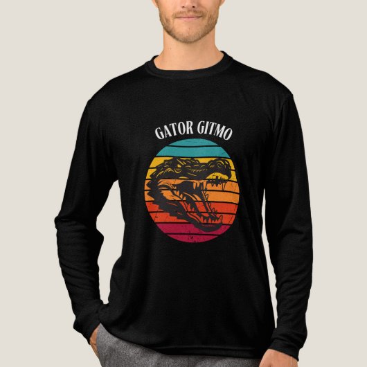 Gator crocodile Tri-Blend shirt (Voorkant volledig)
