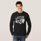 Gator Dad Fathers Day Men Alligator Daddy Papa Cro T-shirt (Voorkant volledig)