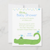 Gator en blauwe vogels kaart (Voorkant)