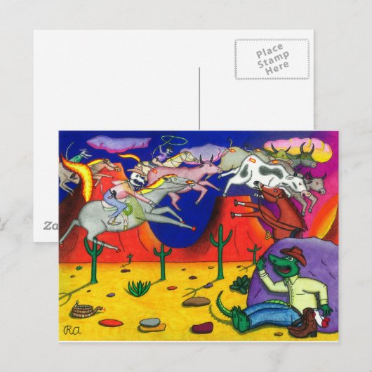 Gator en Ghost Riders Briefkaart (Voorkant / Achterkant)