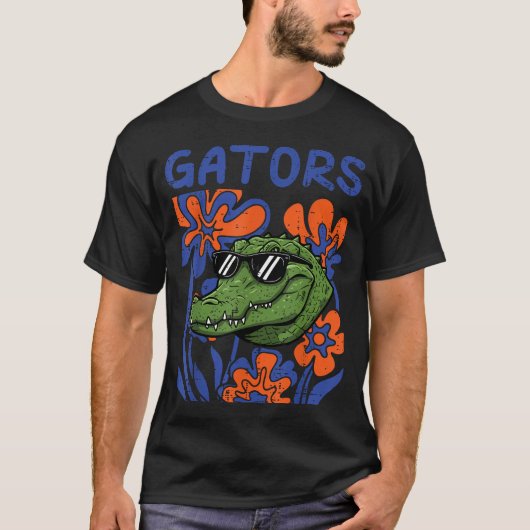 Gator Floral Aligator s Jeugd T-shirt (Voorkant)