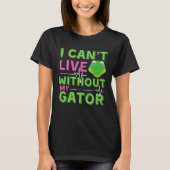 Gator Girls Alligator Print Zoo Kids Gift T-shirt (Voorkant)