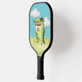 Gator glimlachen met jouw Monogram Initiaal Pickleball Paddle (Links)