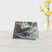 'Gator Grins: Denken aan jou - Opmerking Kaart (Gele Bloem)