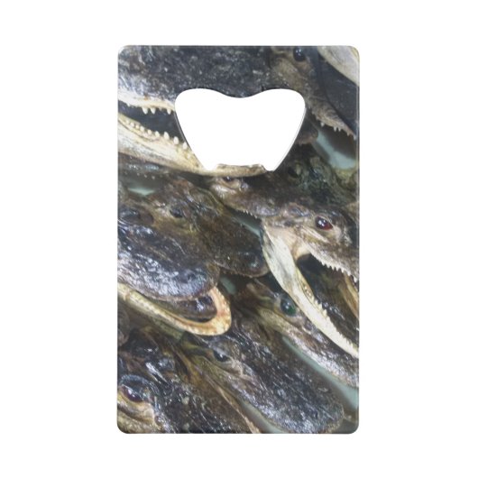 Gator Head flesopener Creditkaart Flessenopener (Voorkant)
