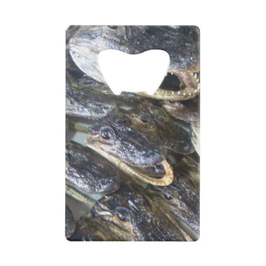 Gator Head flesopener Creditkaart Flessenopener (Achterkant)