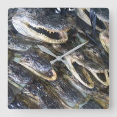 Gator Head-klok Vierkante Klok (Voorkant)