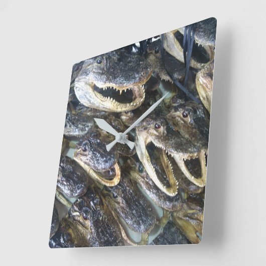 Gator Head-klok Vierkante Klok (Hoek)