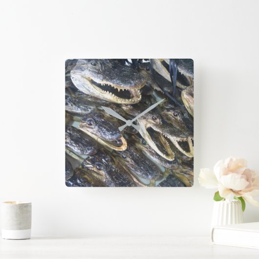 Gator Head-klok Vierkante Klok (Huis)