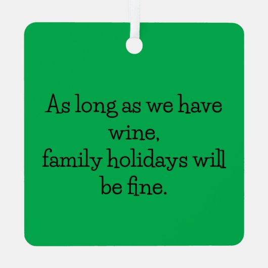 Gator Holiday Wine Ornament (Achterkant)