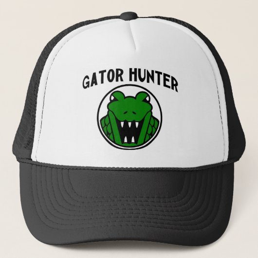 Gator Hunter-symbool Trucker Pet (Voorkant)