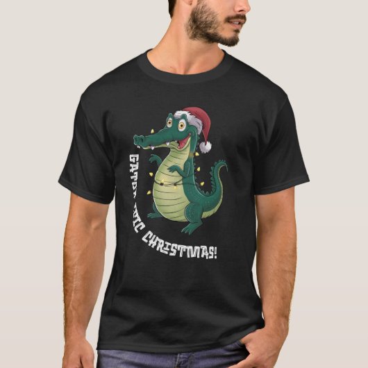 Gator Ific Christmas Alligator Christmas T-shirt (Voorkant)