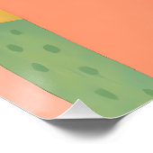 Gator in een kleurgeblokkeerd Hawaïaans shirt met Perfect Poster (Hoek)