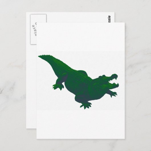 GATOR IN GROEN BRIEFKAART (Voorkant / Achterkant)