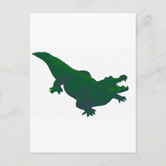 GATOR IN GROEN BRIEFKAART (Voorkant)