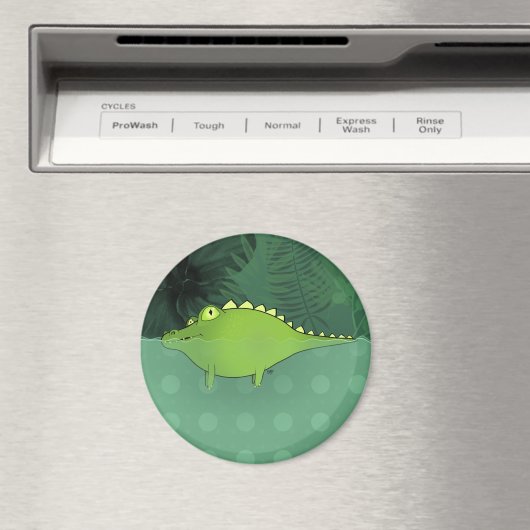 Gator in het moerasnet magneet (Insitu (Vaatwasser))