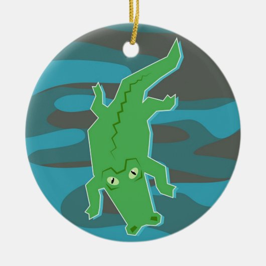 Gator Keramisch Ornament (Voorkant)