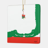 Gator Kerst Kus Keramisch Ornament (Links)