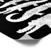 Gator Kerstboom Wild Alligator Xmas Funny A Poster (Hoek)