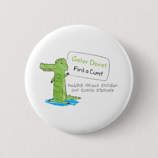 Gator klaar! ronde button 5,7 cm (Voorkant)