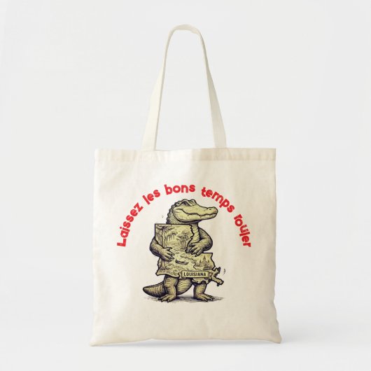 Gator Liefde Louisiana Tote Bag (Voorkant)