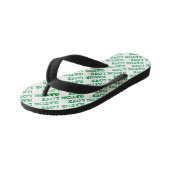 Gator Love Green Tiled Beach Teenslippers (Schuin)