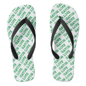 Gator Love Green Tiled Beach Teenslippers (Voetbed)