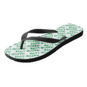 Gator Love Green Tiled Beach Teenslippers (Schuin)