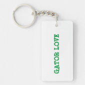 Gator Love groene tekst sleutelhanger (Voorkant)