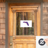 Gator met een houding raamsticker (Huis Deur)