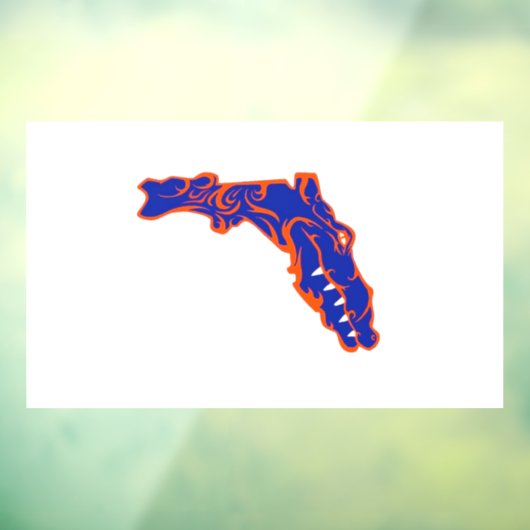 Gator met een houding raamsticker (Vel 3)