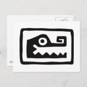 Gator, Mexicaanse hiërogliefen (Maya) Briefkaart (Voorkant / Achterkant)
