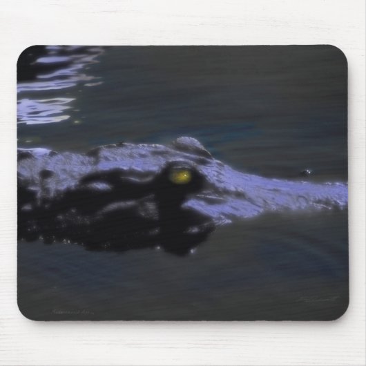 Gator Night Mousepad Muismat (Voorkant)