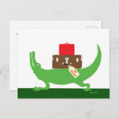 Gator on the Go bewegend Briefkaart (Voorkant / Achterkant)