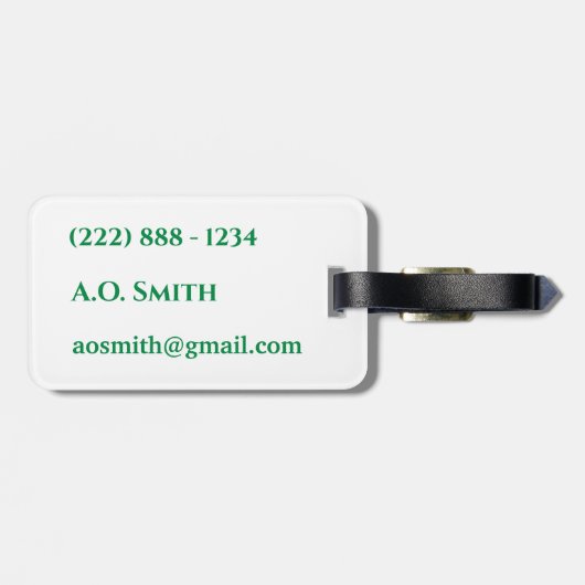 Gator on the Move Bagagelabel (Achterkant horizontaal)