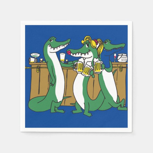 Gator Paper Napkin Servet (Voorkant)