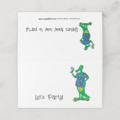 Gator Party Plaatskaartje (Buitenkant ongevouwen)