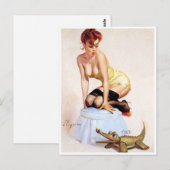 Gator Pin Up Briefkaart (Voorkant / Achterkant)