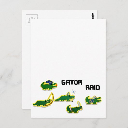 Gator Raid Briefkaart (Voorkant / Achterkant)