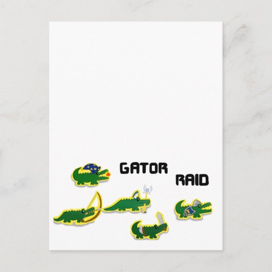 Gator Raid Briefkaart (Voorkant)