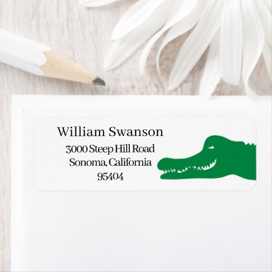 Gator retouradreslabel etiket (Insitu)
