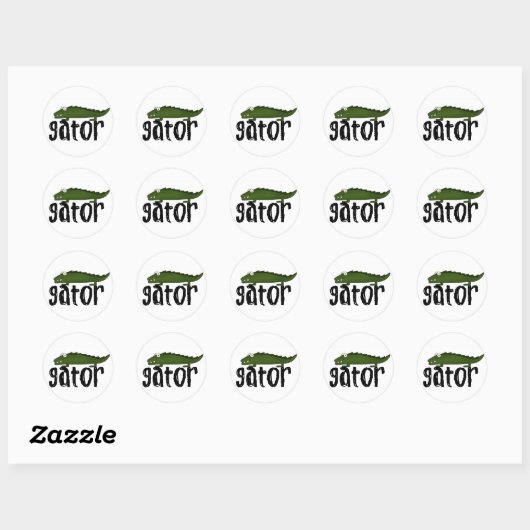 Gator Ronde Sticker (Vel)