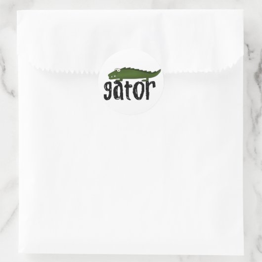 Gator Ronde Sticker (Tas)