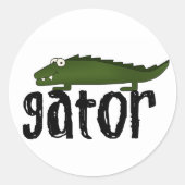 Gator Ronde Sticker (Voorkant)