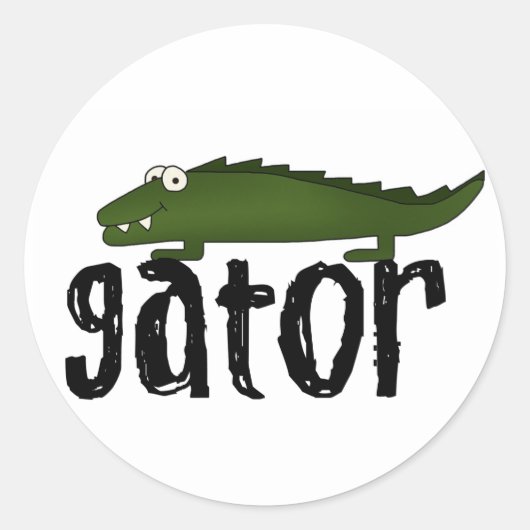 Gator Ronde Sticker (Voorkant)