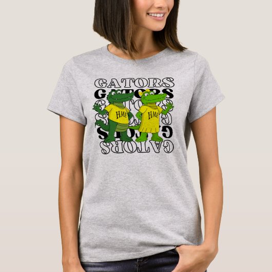 Gator Spiegel Achtergrond T-shirt (Voorkant)
