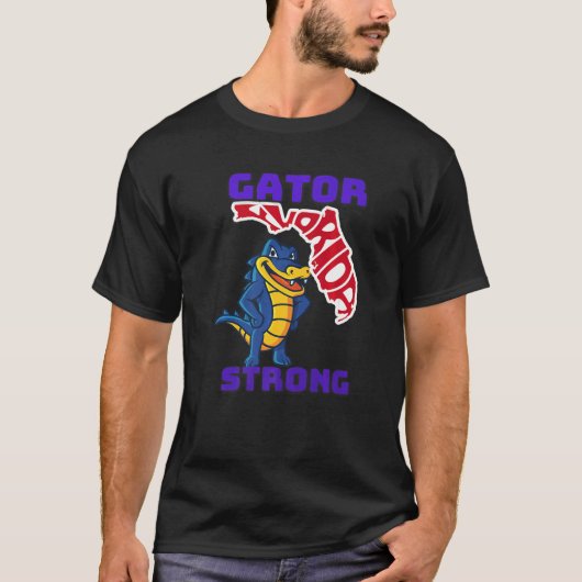 Gator Strong Florida Alligator Crocodile Zoo Anima T-shirt (Voorkant)