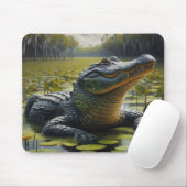 Gator Swamp Cadeau voor Vader Heren Bureaublad Dec Muismat (Met muis)
