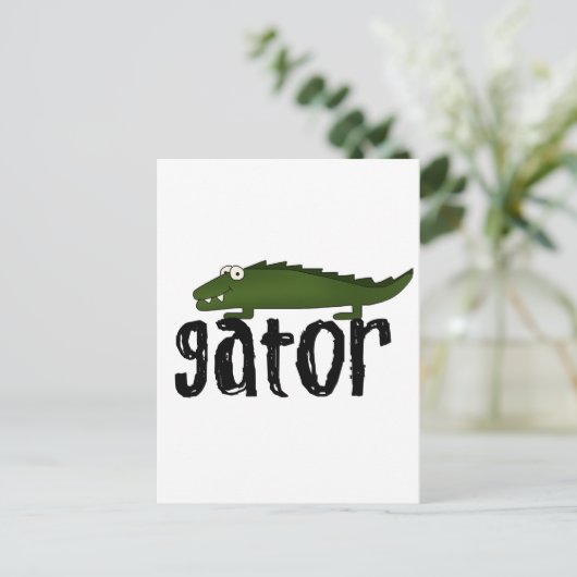 Gator T-shirten en cadeaus Briefkaart (Staand voorkant)