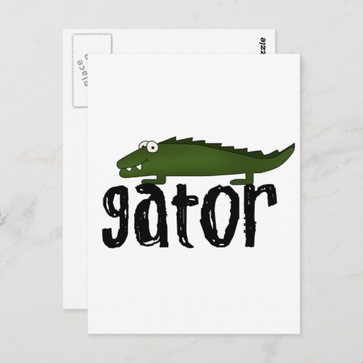 Gator T-shirten en cadeaus Briefkaart (Voorkant / Achterkant)